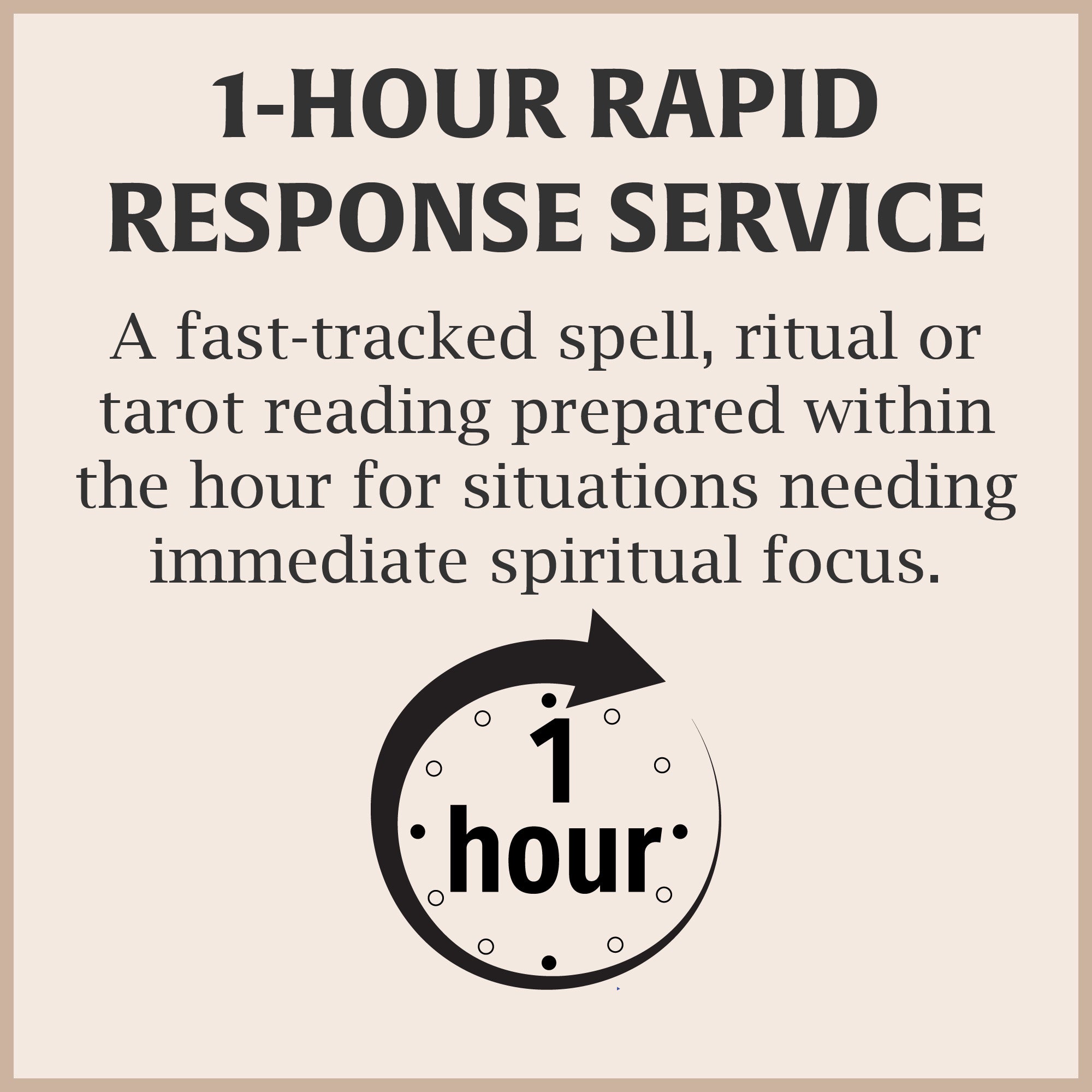1-Hour Rapid Response Service